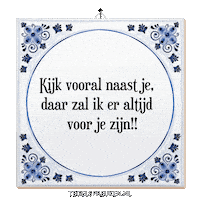 Hand Spreuk Sticker by Tegelspreuken.nl