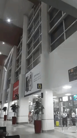 Water Pours Down Inside Delhi Airport During Heavy Rains