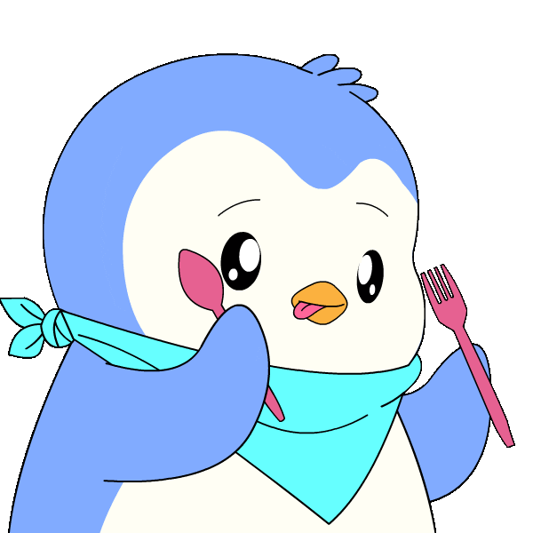 Hungry Penguin Sticker by Pudgy Penguins