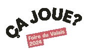 Foire-du-valais valais fdv ca joue foireduvalais Sticker