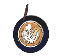 Flat White Coffee Sticker