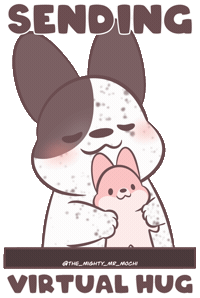 Virtual Hug Love Sticker