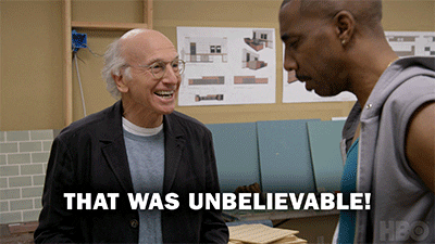 Happy Great Job GIF by Curb Your Enthusiasm