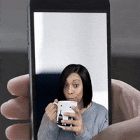 ComedianHollyLogan drama tea phone iphone GIF