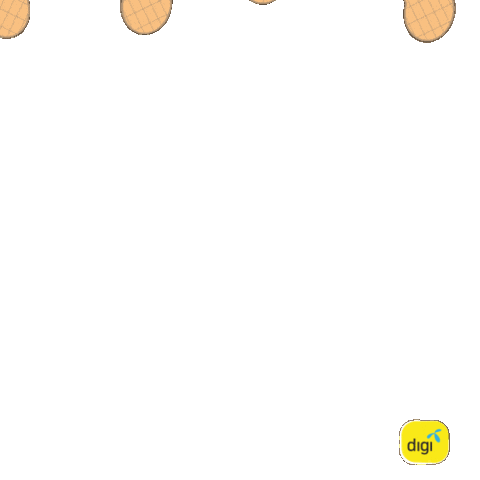 Orange Pineapple Sticker by Digi