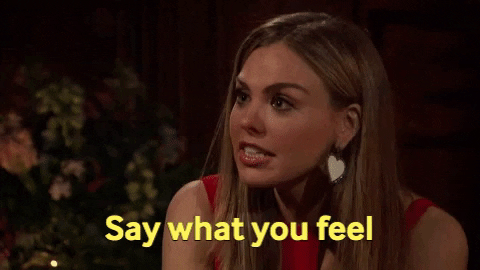 say what you feel hannah brown GIF by The Bachelorette