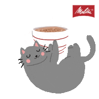 Cat Coffee Sticker by Melitta Brasil