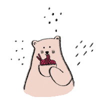 Bear Pasta Sticker by Kira