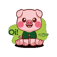 sistemilk oi porco porquinho suino Sticker