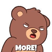 Tell Me More Lets Go Sticker by BEARISH
