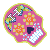 Sugar Skull Sticker by Hat Club