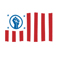 FlagsForGood blm black lives matter fist blacklivesmatter Sticker