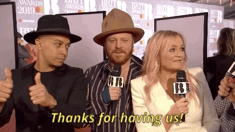 emma bunton thanks for having us GIF by BRIT Awards