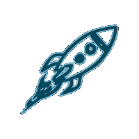 Rocket Ship Space Sticker by American Repertory Theater