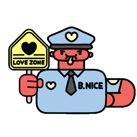 officerbnice giphyupload love heart nice Sticker