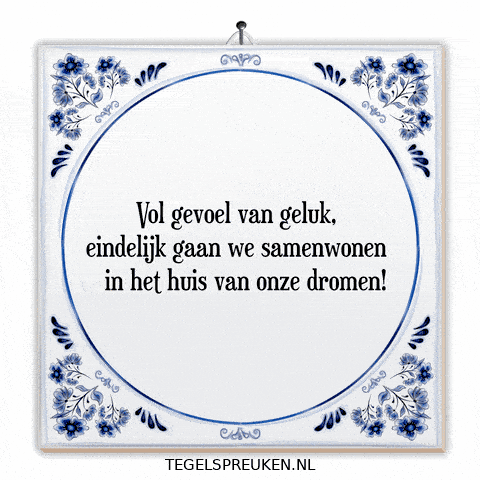 Spreuk Geluk GIF by Tegelspreuken.nl