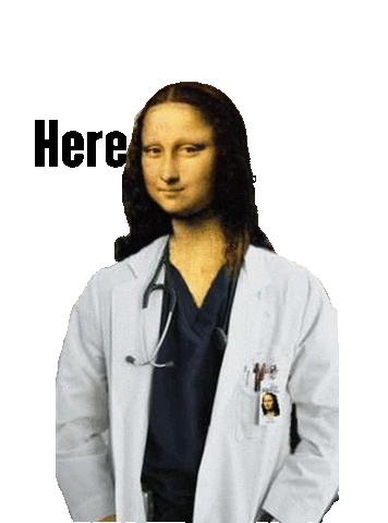 dapsisro giphyupload doctor medic monalisa Sticker
