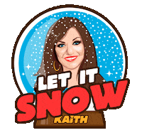Let It Snow Christmas Sticker by Kaiti Garbi