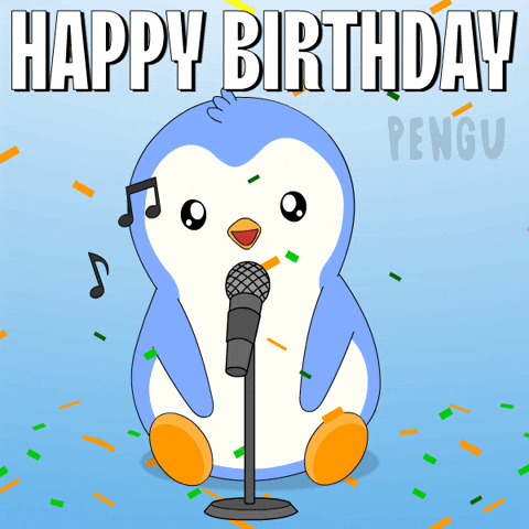 Happy Birthday Singing GIF by Pudgy Penguins