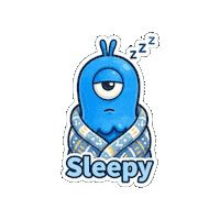 Tired Do Not Disturb Sticker by Momo & Tulus