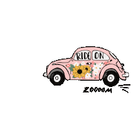 amandaholdendesigns zoom vw bug Sticker