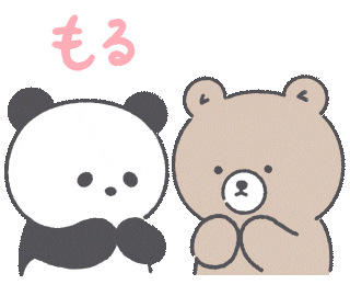 animol_official giphyupload heart bear panda Sticker