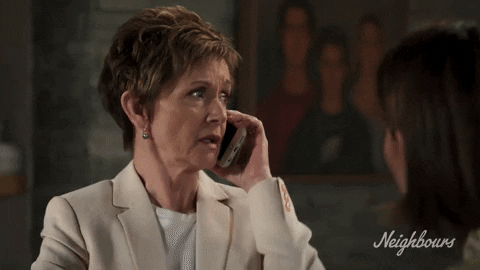 Be Quiet Susan Kennedy GIF by Neighbours (Official TV Show account)