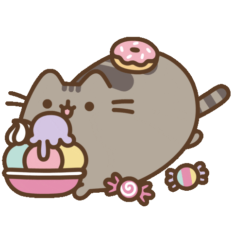 Hungry Ice Cream Sticker by Pusheen