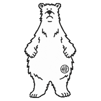 In Love Bear Sticker by HeapsGood Packaging