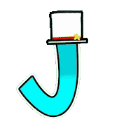 jeancof j letra letterj jeancof Sticker