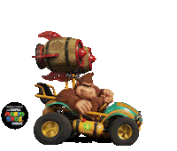 Donkey Kong Racing Sticker by The Super Mario Bros. Movie