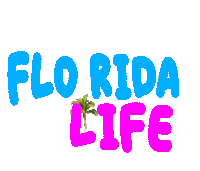 Palm Tree Florida Life Sticker by srulymeyer
