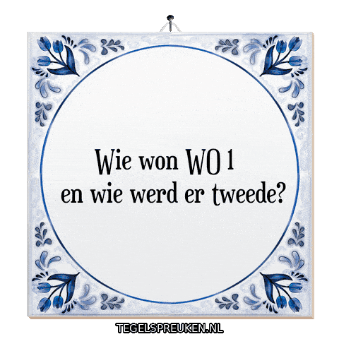 Reflectie Winnaar Sticker by Tegelspreuken.nl