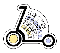 Scooter Sticker by Scroll