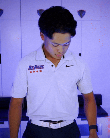 Depaul University Golf GIF by DePaul Blue Demons