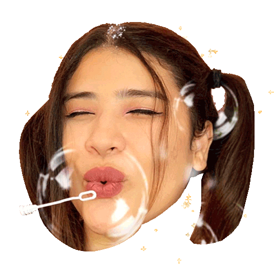 Shimmer Girl Sticker by BORN ON INSTAGRAM
