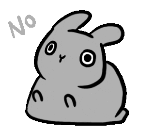 Bunny No Sticker by bunny_is_moving