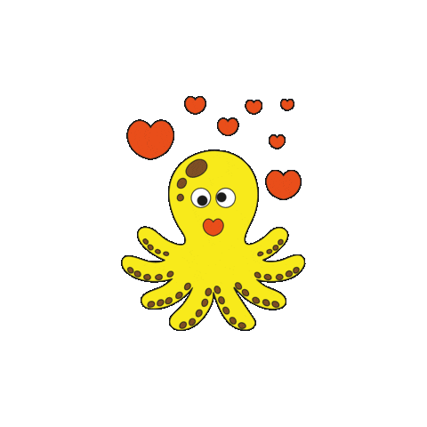 Sea Creature Love Sticker