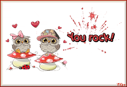 Animated Card You Rock GIF