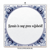 Wijsheid Spreuk GIF by Tegelspreuken.nl