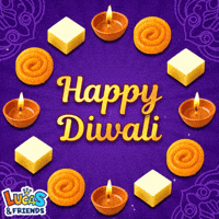Festival Of Lights Diwali GIF by Lucas and Friends by RV AppStudios