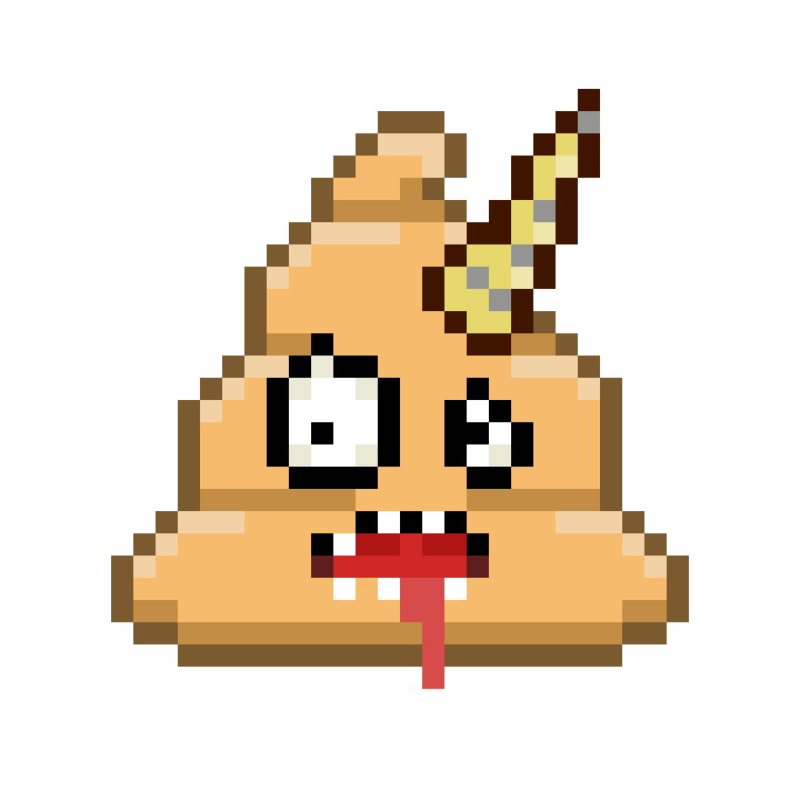 Art Shitting Sticker by Poopies.io