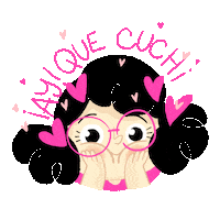 pink aww Sticker by Laura Pereda