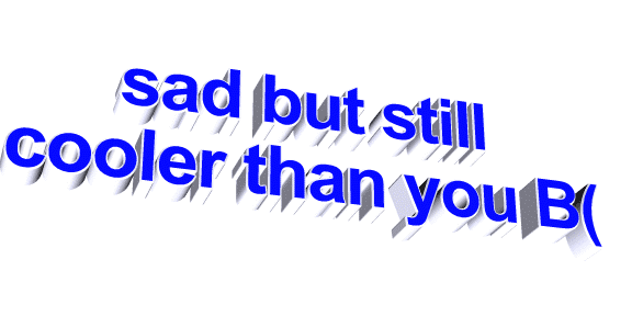 sad text Sticker by AnimatedText