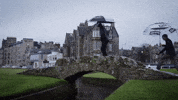 Raining St Andrews GIF by Northwestern Athletics