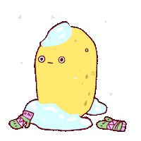 Freezing Santa Claus Sticker by Alice Socal