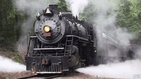 vintage railroad GIF