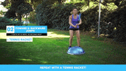 fitintennis fitness trainer bosu ball bosu ball workout tennis footwork GIF