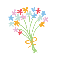 Flowers Books Sticker by cottononkids