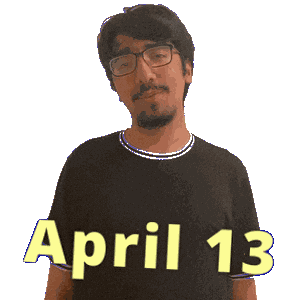 April 13 Sticker